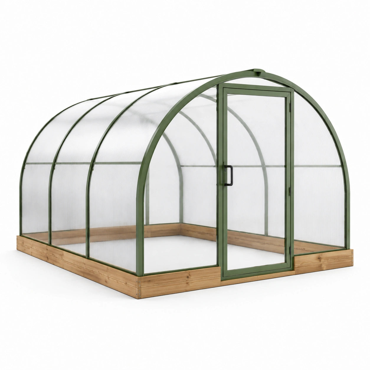 Invernadero de Jardín con Estructura de Aluminio y Paneles de Policarbonato de 4 mm